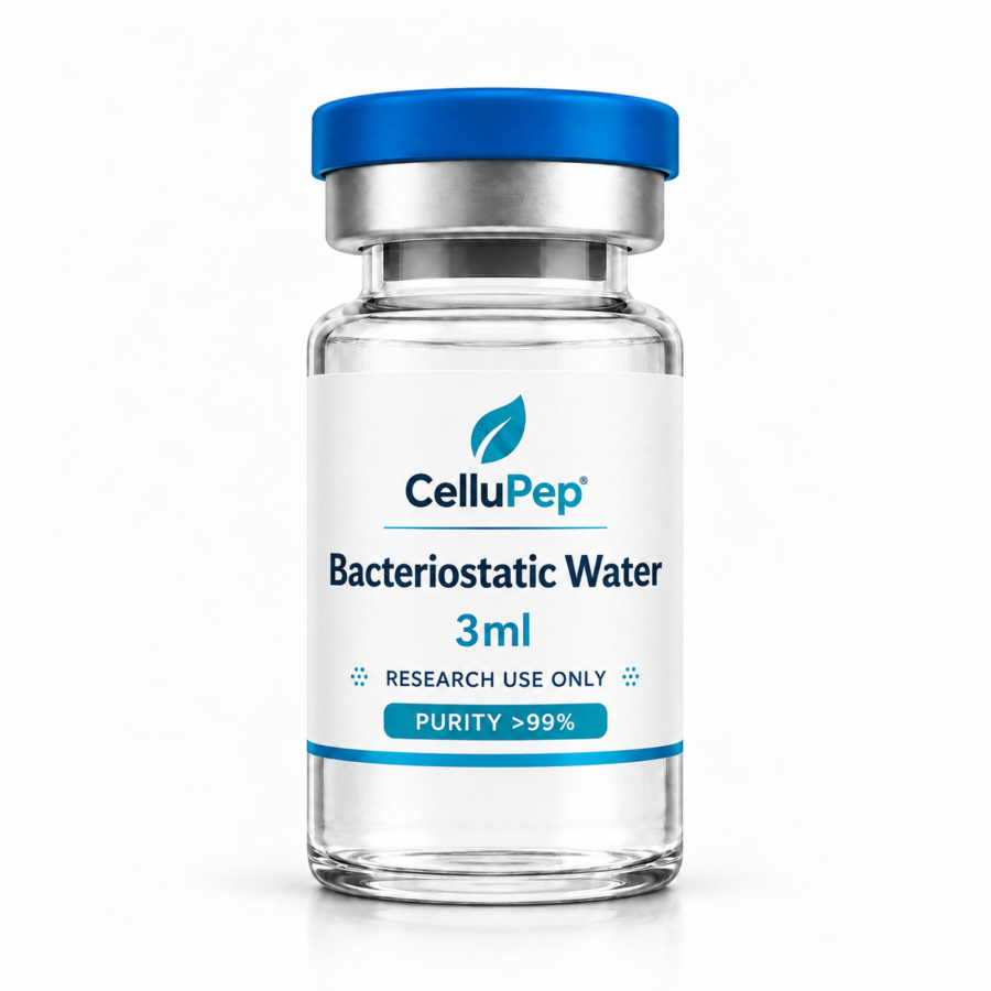 CelluPep Bacteriostatic Water research peptide vial