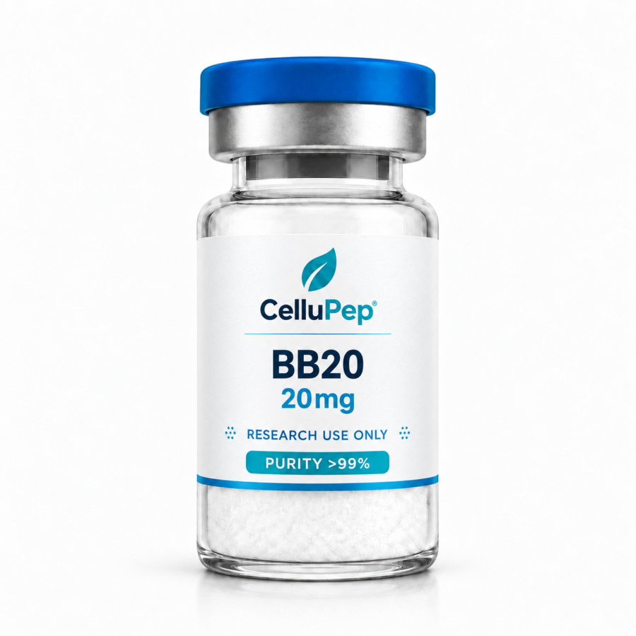 CelluPep BB20 research peptide vial