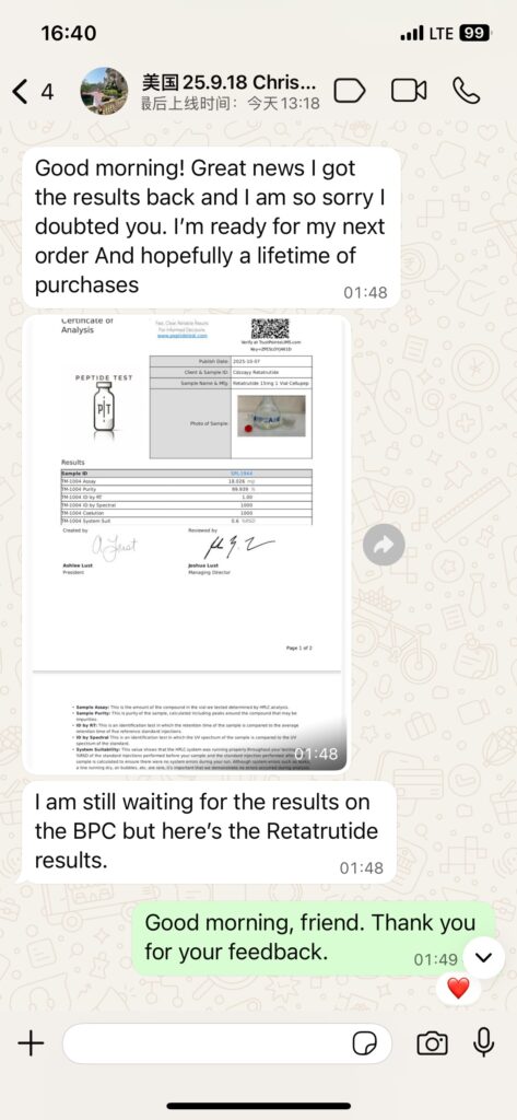 Customer feedback