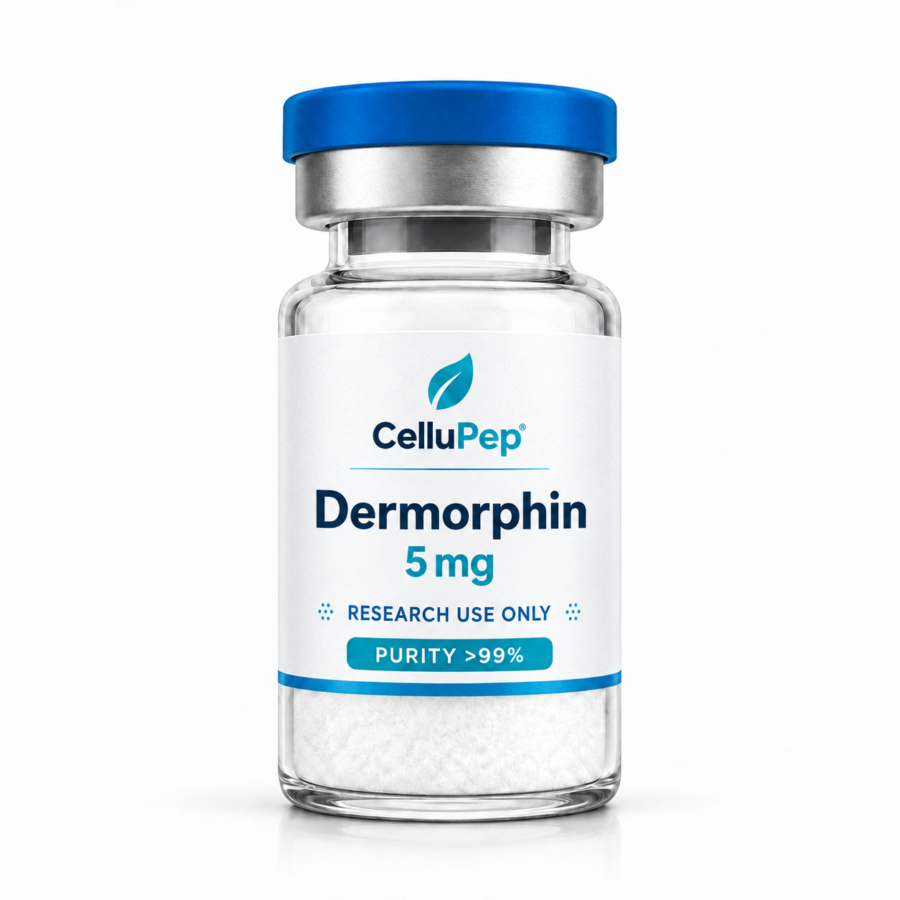 CelluPep Dermorphin research peptide vial