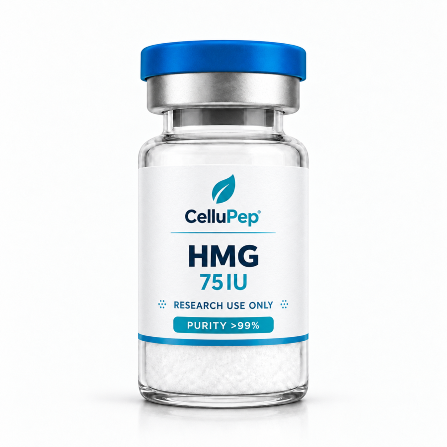 CelluPep HMG research peptide vial