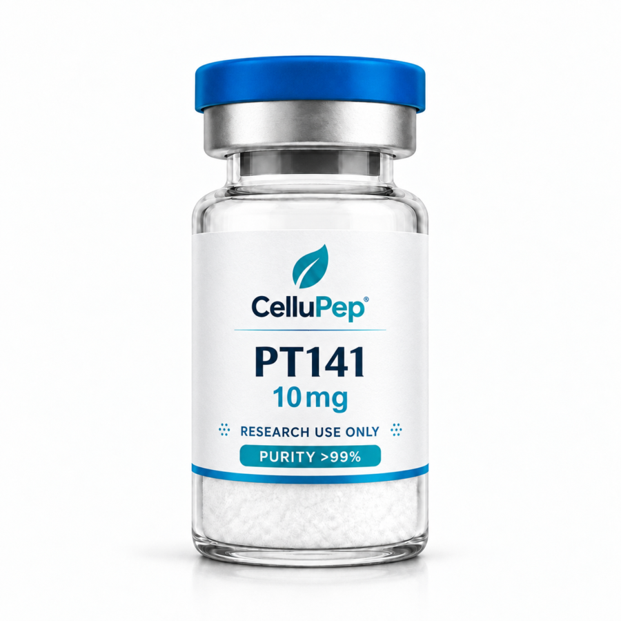 CelluPep PT141 research peptide vial