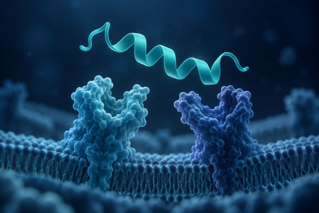 AI-generated conceptual illustration for Tirzepatide Research: Reading the Evidence Behind Dual Incretin Agonism