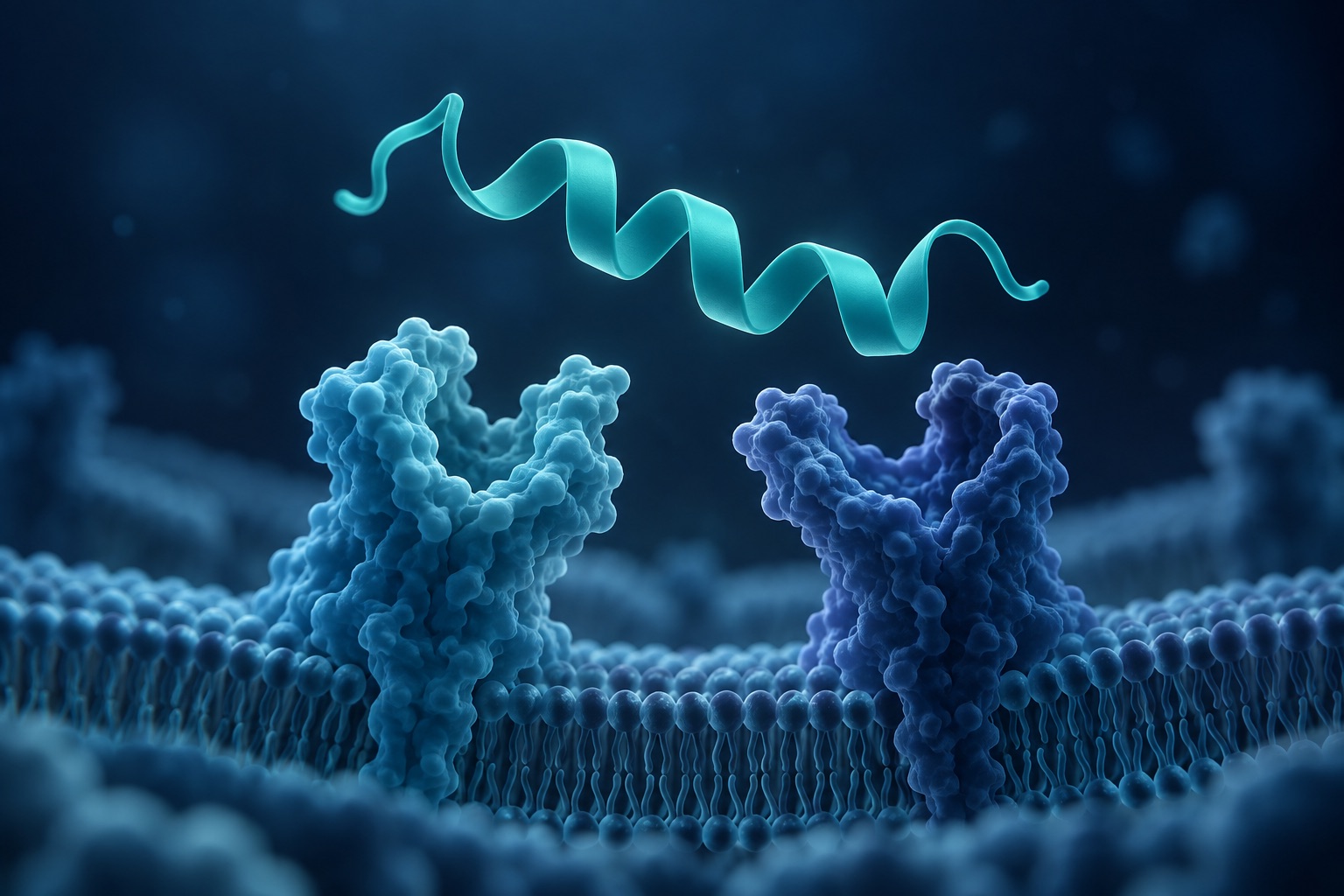 AI-generated conceptual illustration for Tirzepatide Research: Reading the Evidence Behind Dual Incretin Agonism