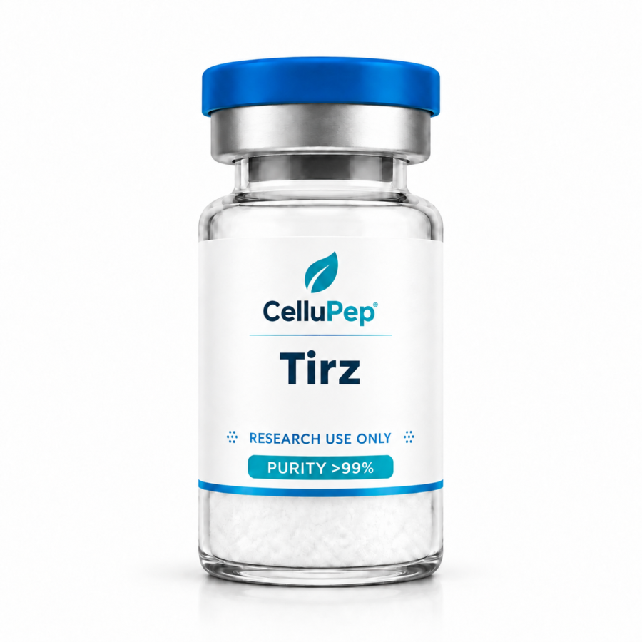 CelluPep Tirz research peptide vial